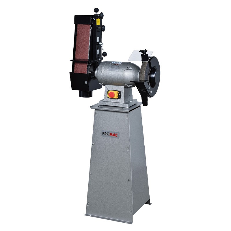 Touret-Ponceuse à bande 400V, 1.4kW, bande 100mm 326BE Promac