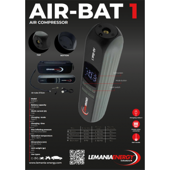 Tragbares Aufblasgerät AIR-BAT 1 Lemania Energy