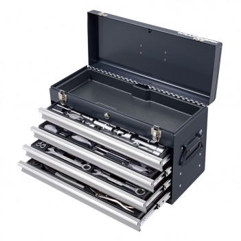 Werkzeugkiste Basic-Line, 1/4" + 1/2", 100-tlg. Kraftwerk