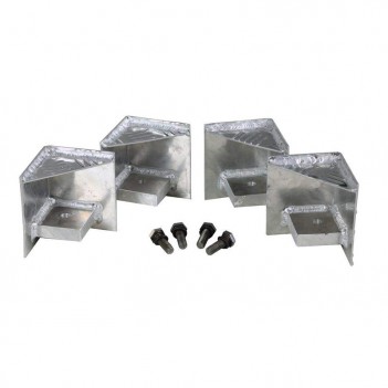 Palettenfüße 10x10cm für Metallkiste Alutec