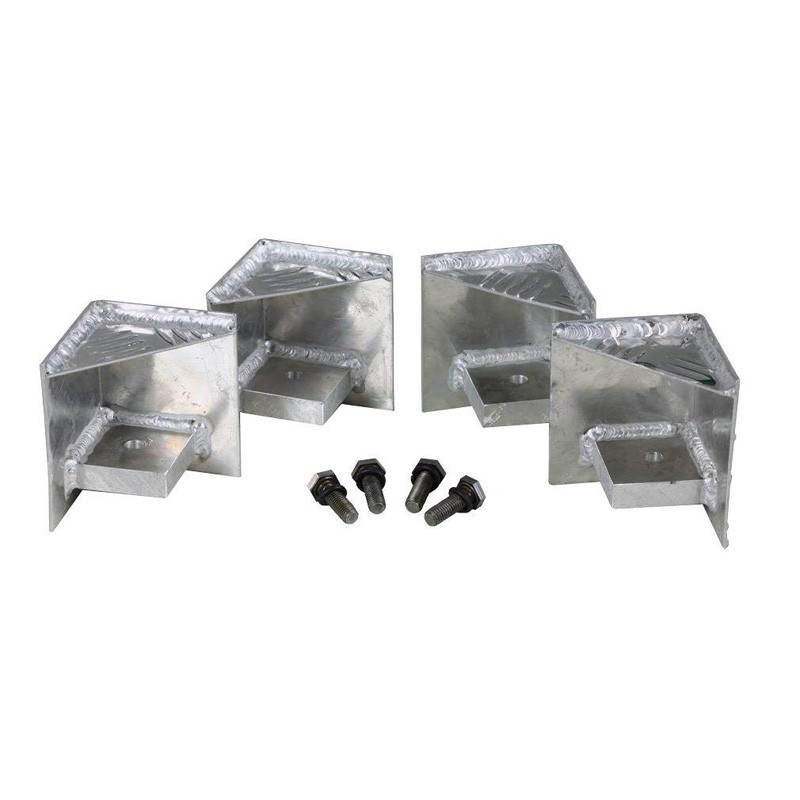 Palettenfüße 10x10cm für Metallkiste Alutec