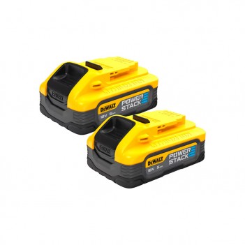 Set mit 2 POWERSTACK Batterien 18V 5.0Ah XR Li-ion DCBP518H2 DeWalt