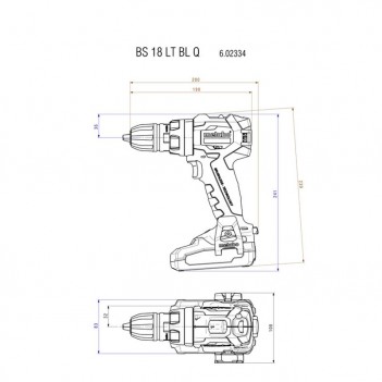 Perceuse-visseuse 60Nm BS 18 LT BL Q Metabo