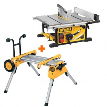 Tischsäge Ø250mm DWE7492 + Fahrgestell DE7400 DeWalt