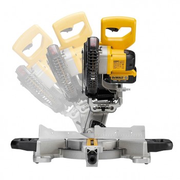 Kapp- und Gehrungssäge XR 18V DCS365N-XJ + Untergestell DE7033 DeWalt