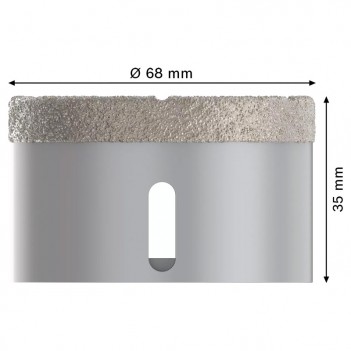X-LOCK Diamantbohrkronen Best for Ceramic Dry Speed 68 x 35mm Bosch