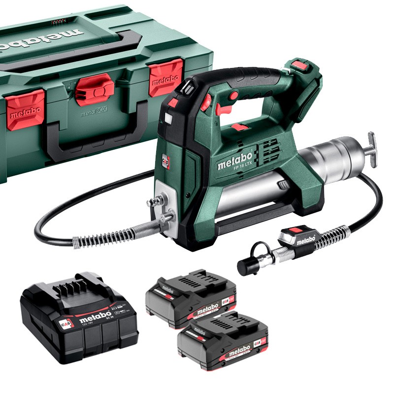 Akku-Fettpresse 18V FP 18 LTX + 2 Akkus 2Ah Metabo