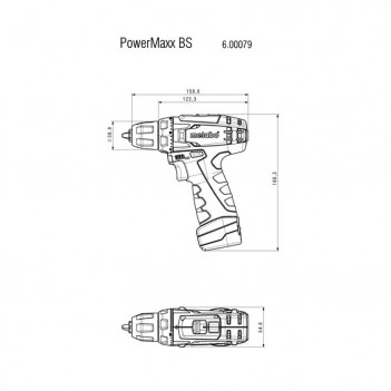 Akku-bohrschrauber 10.8V Powermaxx BS SET Metabo