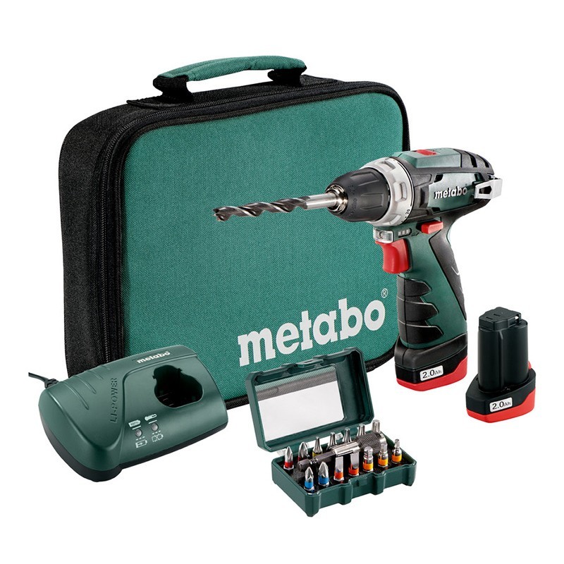Akku-bohrschrauber 10.8V Powermaxx BS SET Metabo Akku-bohrschrauber 10.8V Powermaxx BS SET Metabo