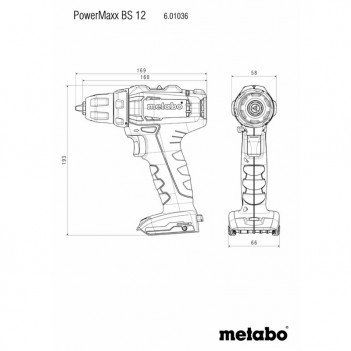 Perceuse Visseuse 12V + Accu Powermaxx BS 12 Metabo
