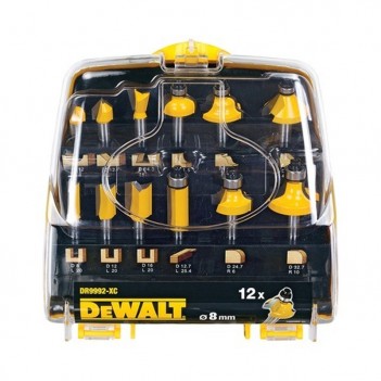 900 Watt Oberfräse + Set mit 12 Fräsern