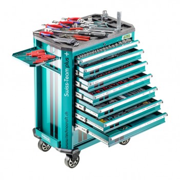 Werkstattwagen SWISS-TEAM PLUS + PRO 743-Tlg Technocraft