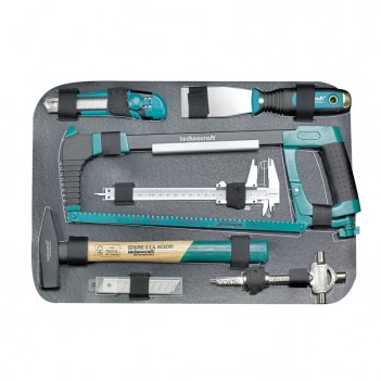 Abs-werkzeugkoffer PRO CHROME 152 pièces Technocraft