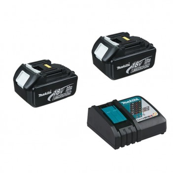 EnergyPack Li-Ion 18V EPAC18 Ladegerät + 2 Akkus 3.0 Ah Makita