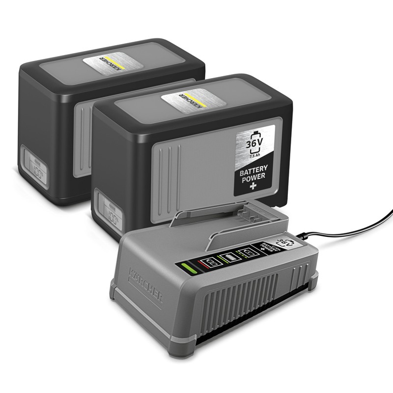 Set batterie 36V 7,5Ah + Chargeur rapide Power+ 36/75 Kärcher Set batterie 36V 7,5Ah + Chargeur rapide Power+ 36/75 Kärcher