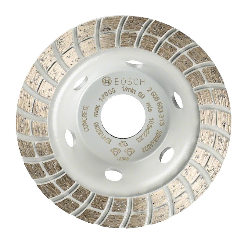 Diamanttopfscheibe 105 mm Standard for Concrete Turbo Bosch Diamanttopfscheibe 105 mm Standard for Concrete Turbo Bosch
