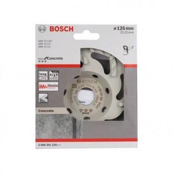 Meule assiettes diamantées 125mm Best for Concrete Bosch