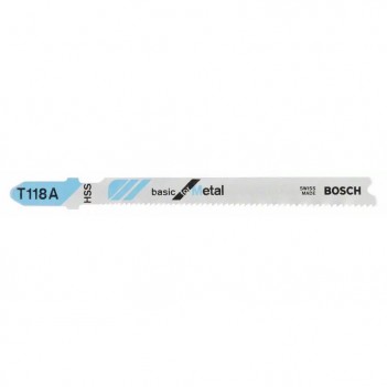 Lames de scie sauteuse T 118 A Basic for Metal Bosch