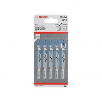 Lames de scie sauteuse T 118 A Basic for Metal Bosch