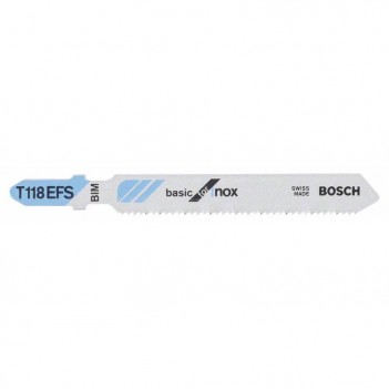 Lames de scie sauteuse T 118 EFS Basic for Stainless Steel Bosch