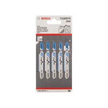 Lames de scie sauteuse T 118 EFS Basic for Stainless Steel Bosch
