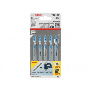 Lames de scie sauteuse T 121 AF Speed for Metal Bosch
