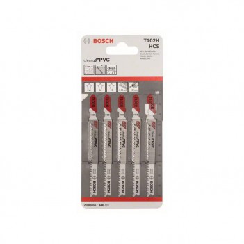Lames de scie sauteuse T 102 H Clean for PVC Bosch
