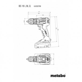 Perceuse-visseuse + 2 accus BS 18 L BL Q Metabo