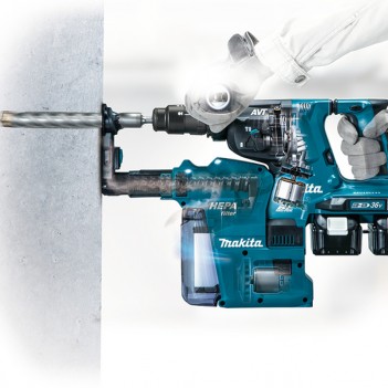 Akku Bohrhammer 3 Funktionen 2x18V BL AWS Makita DHR283