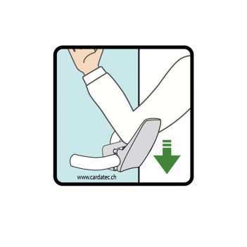 Adaptateur hygiénique pour poignée de porte H1 CardaTec