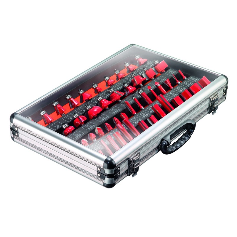 Coffret de fraises pour défonceuses, 50-pcs. Technocraft Coffret de fraises pour défonceuses, 50-pcs. Technocraft