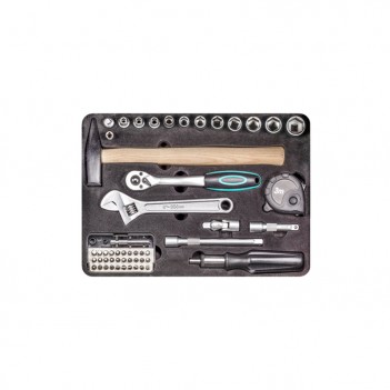 Coffre à outils en Alu 92 pcs Basic 92 Technocraft
