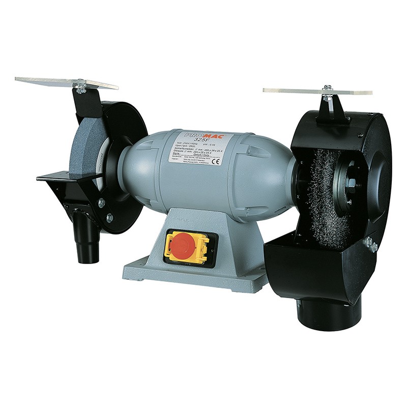 Touret 400V, 0.45kW, meule/brosse 200mm 325F Promac Touret 400V, 0.45kW, meule/brosse 200mm 325F Promac
