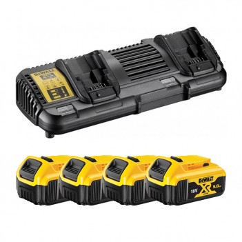 Set mit 8 Maschinen 18V + 4 Batterien 5.0Ah + Trolley DCK853P4 DeWalt