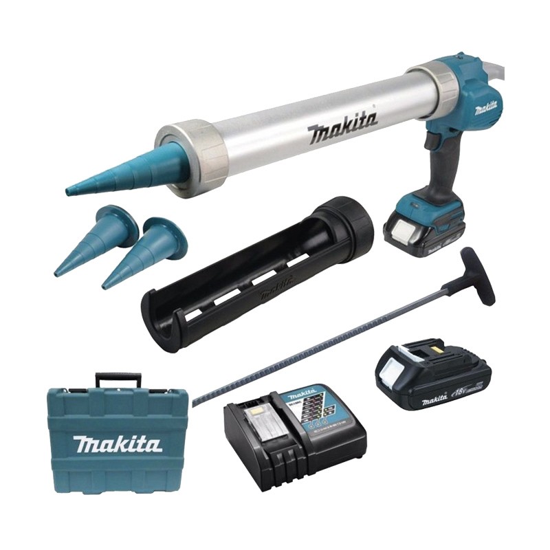 Pistolet à mastic 18 + 2 accus Makita DCG180RYEX Pistolet à mastic 18 + 2 accus Makita DCG180RYEX
