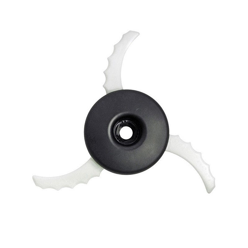 Tête 3 couteaux courbés synthétiques pour débroussailleuse Makita Tête 3 couteaux courbés synthétiques pour débroussailleuse Makita