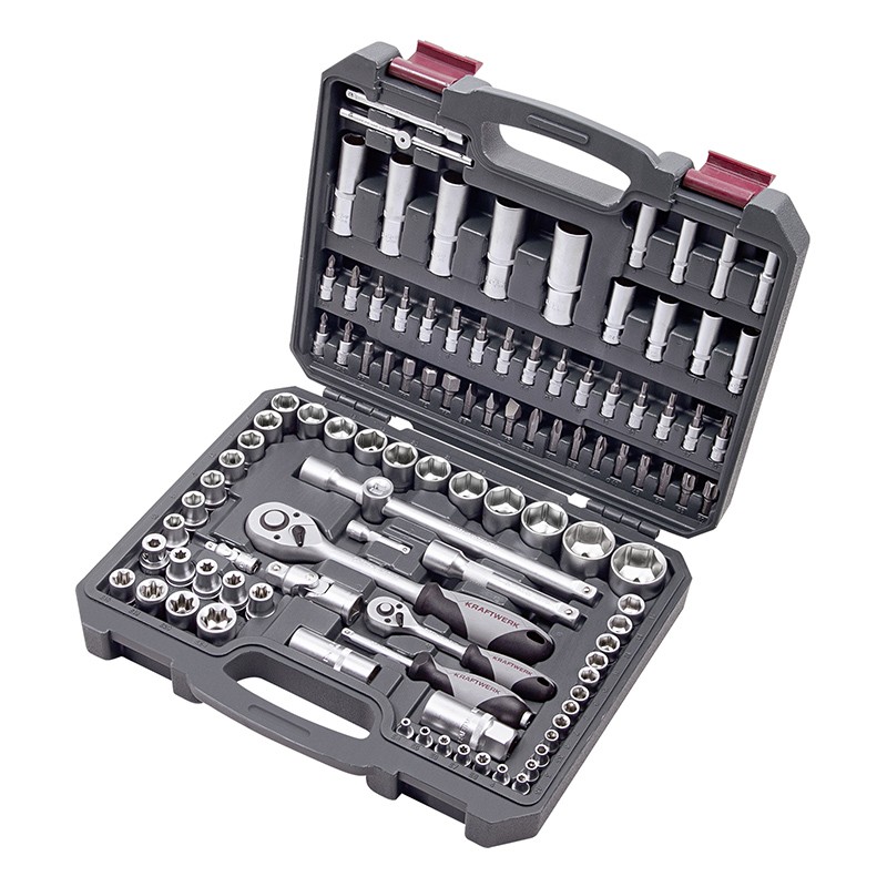 Coffret de douilles Basic-Line, 1/4" + 1/2", 105 pcs. Kraftwerk Coffret de douilles Basic-Line, 1/4" + 1/2", 105 pcs. Kraftwerk