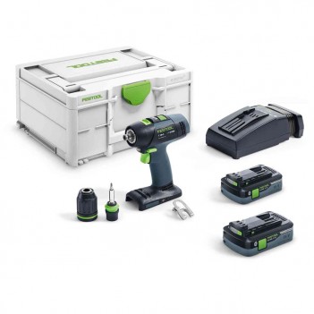 Perceuse-visseuse sans fil T 18+3 HPC 4,0 I-Plus Festool