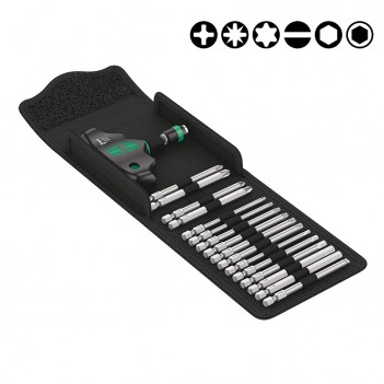 Kompakt 400 Bit Set mit T-Schraubendreher Wera