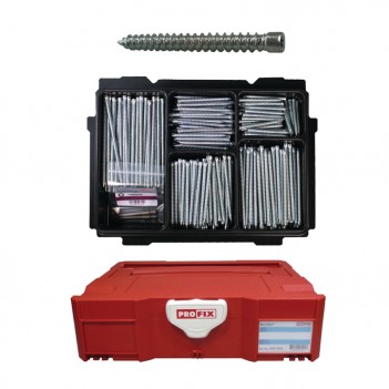 Assortiment de vis pour fixation d'huisseries PFS-ZK 502 pièces PROFIX