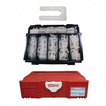 Sortiment Distanzplatten U-Form 45 x 30 mm 395 Stück PROFIX