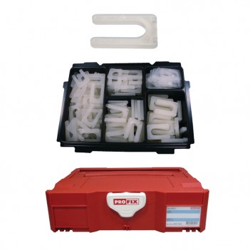 Assortiment d'entretoises en U 60 x 40 mm 250 pièces PROFIX