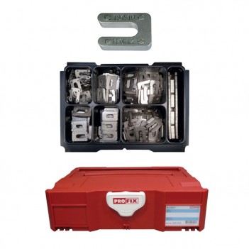 Assortiment d'entretoises en U en INOX 45 x 30 mm 325 pièces PROFIX