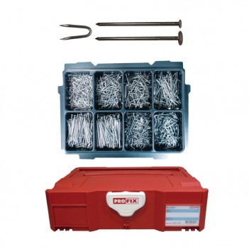 Assortiment de pointes et agrafes rondes PROFIX