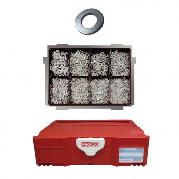 Assortiment de rondelles zingue bleu 3400 pcs PROFIX