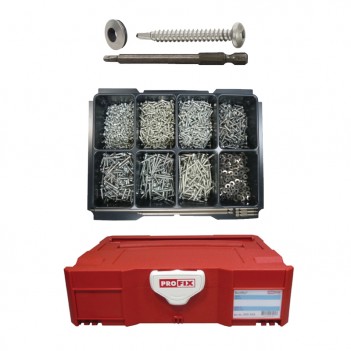 Sortiment Bohrschrauben Edelstahl DIN 7504N, 3230 Stück PROFIX