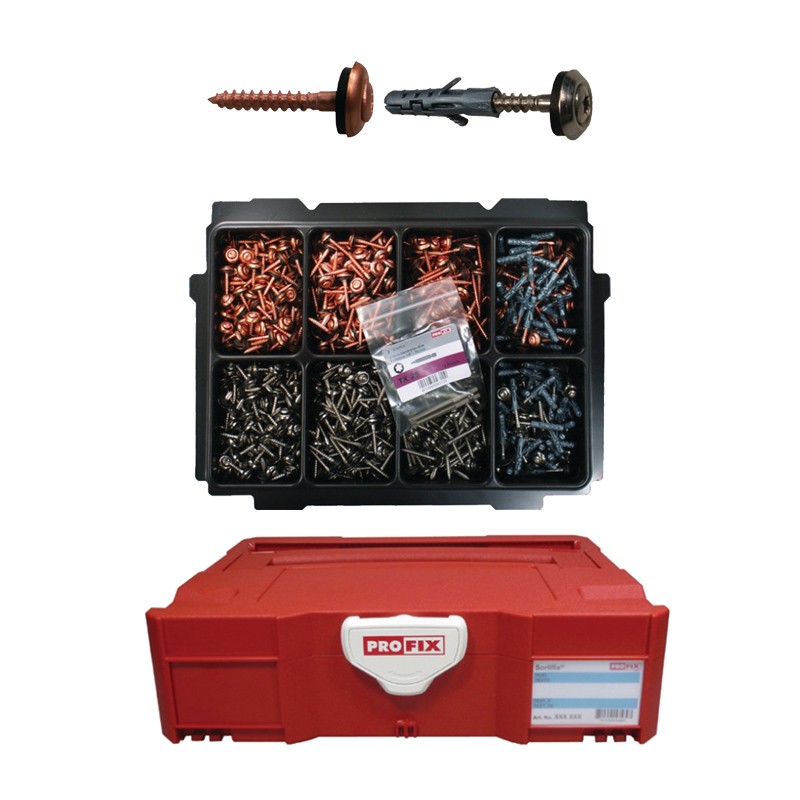 Assortiment de vis de façade inox DIN 7504N Inox, 1042 pcs PROFIX