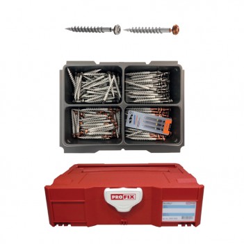 Assortiment de cheville pour isolants IPS-D inox, 203 pcs PROFIX