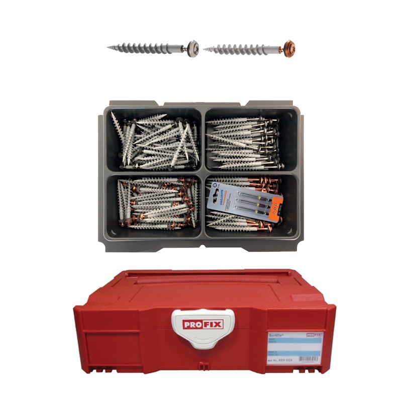 Assortiment de cheville pour isolants IPS-D inox, 203 pcs PROFIX