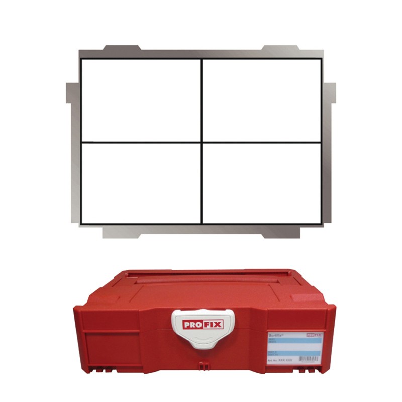 Mallette vide pour assortiment avec séparation (au choix) PROFIX Mallette vide pour assortiment avec séparation (au choix) PROFIX